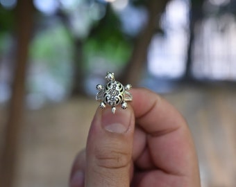Vintage turtle ring, turtle ring, handmade, 925 sterling silver, gift turtle ring, beautiful turtle ring,Animal ring