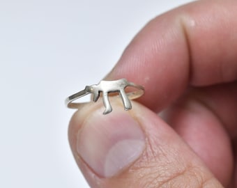 Chai Silver Ring: Handmade Hebrew Jewelry, 925 Sterling Silver Judaica, Israeli Spiritual Gift