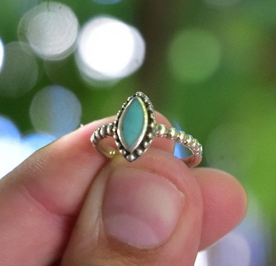 Delicate turquoise ring sale