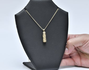 Art Deco Lavaliére met Onyx en Marcasiet - 900 Argent - Collier