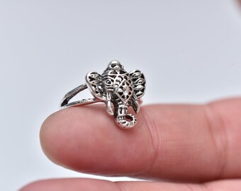 Elephant Ring-Animal Ring-Vintage Silver Ring-Boho ring-Handmade Elephant Ring-Elephant Jewelry-Silver Jewelry-Gift for Woman