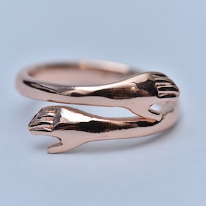 Rose Gold Filled Hug Ring: Embrace Jewelry