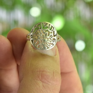 Anillo Shema Israel de plata de ley 925 - Anillo de oración hebrea - Joyería bíblica de filigrana hecha en Israel - Regalo judío