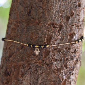 Handmade 24K Gold Plated Hamsa Choker: Evil Eye Fatima Hand Necklace