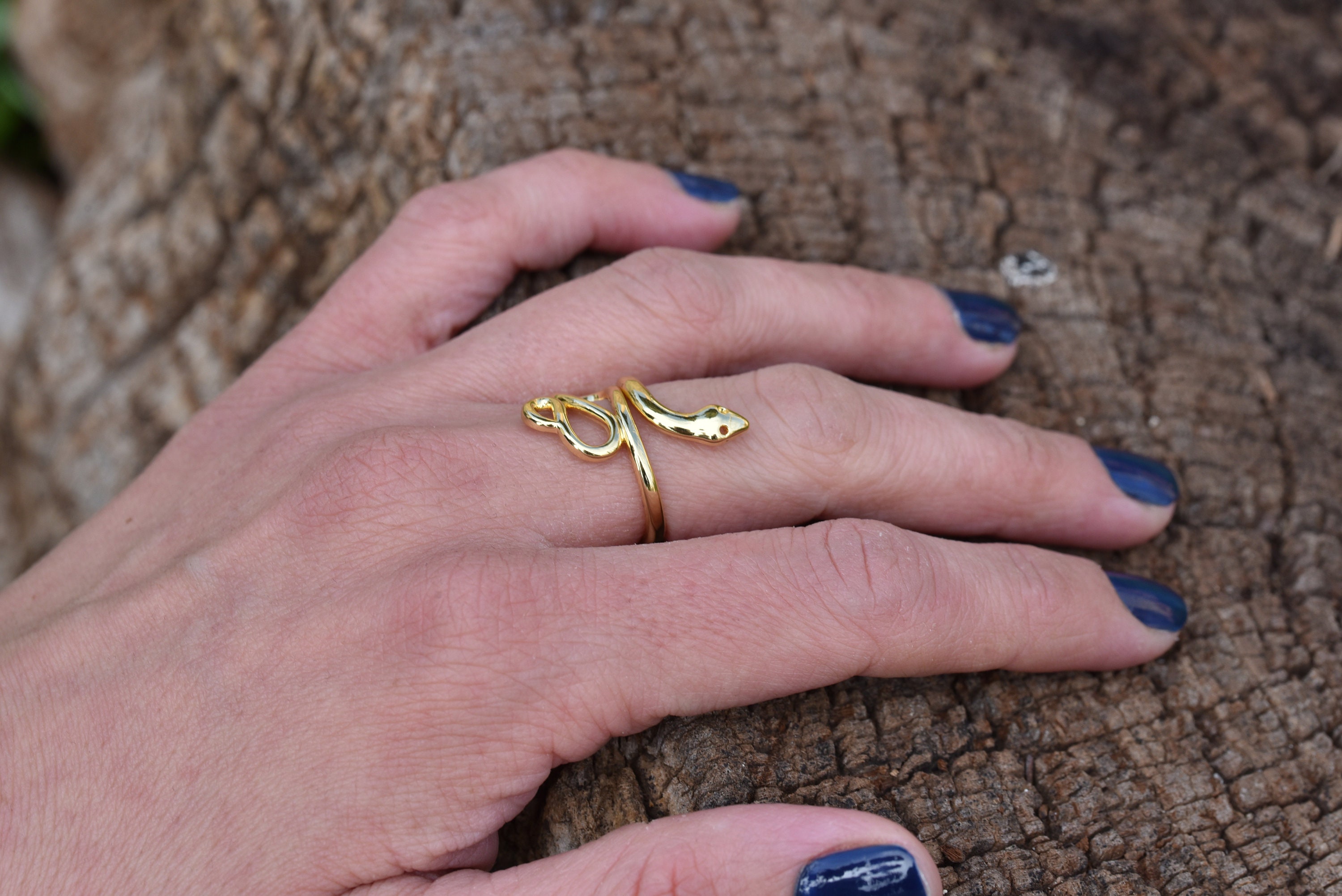 Snake ring gold snake ring 21K gold filled ring popular Etsy