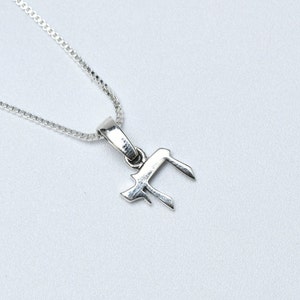 Silver Chai Necklace-Hebrew Letter Necklace-CHai jewelry-Popular Jewish Necklace-925 Sterling Silver-Judaica Jewelry-Birthday Gift