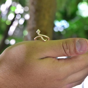 Snake Ring-Rose Gold Ring-18K Gold Filled Ring-Pink Snake Ring-Animal Ring-Snake Jewelry-Animal Jewelry-Gift for Her-Gift for Woman