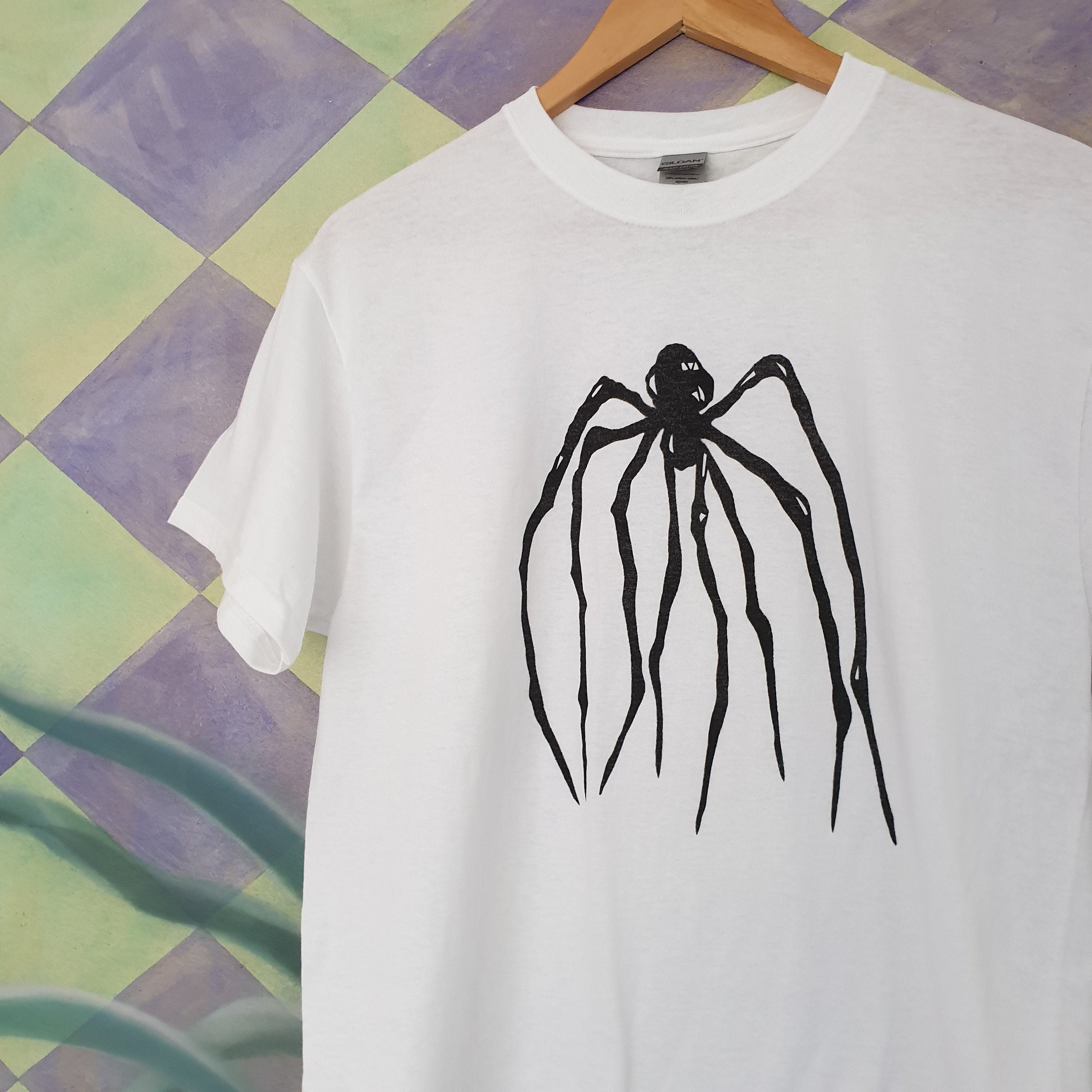 Spider Tee! Louise Bourgeois hand printed unisex art t-shirt