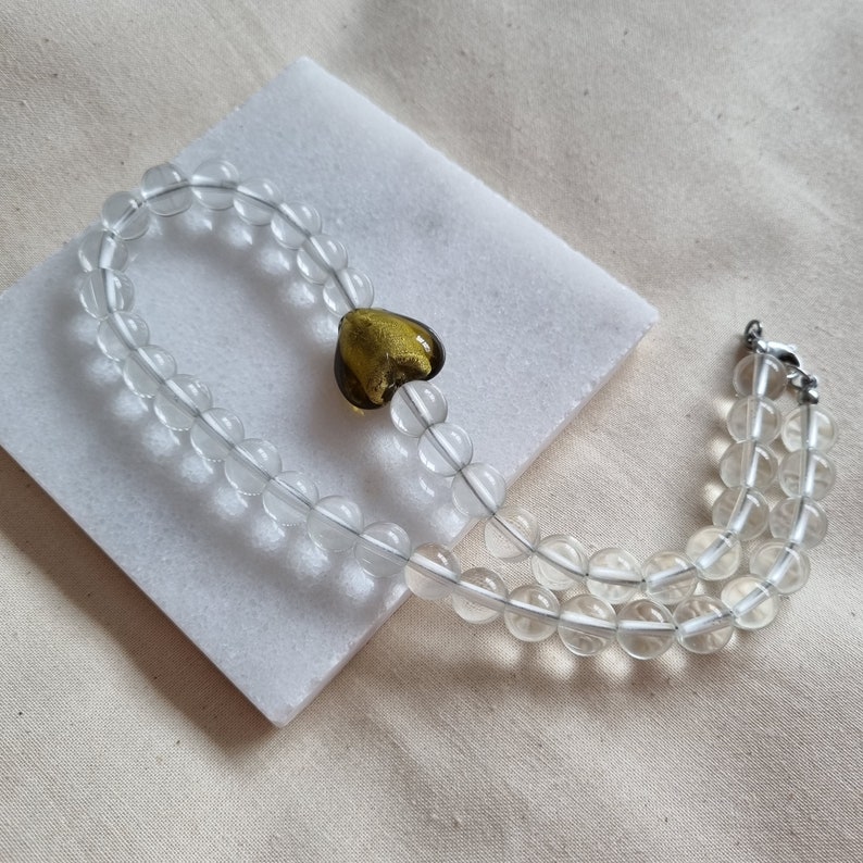 Chunky Beaded Necklace - Dirty Martini