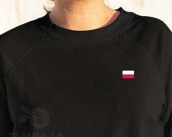 Polen Sweatshirt,polnisches Sweatshirt,Polen Flagge Pullover,Polen Flagge,polnisches Geschenk,Polen Pullover,Polen Rundhalsausschnitt,polnische Flagge,polnisch
