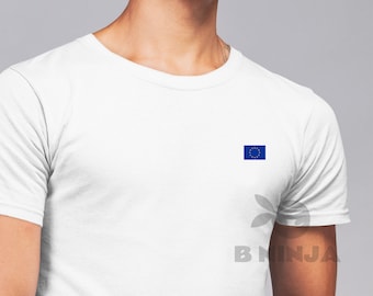 European Union Flag T-Shirt, European Pride Gift - Patriotic EU Souvenir