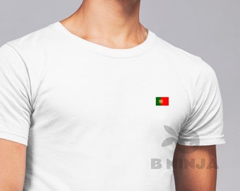 Koszulka z Portugalii, Koszulka z flagą Portugalii, Flaga Portugalii, Koszulka portugalska, Koszulka dla miłośników Portugalii, Prezent dla Portugalczyka, Koszulka "Kocham Portugalię", Pamiątka