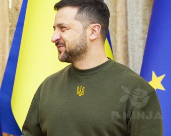 Zelensky sweatshirt,Ukraine sweatshirt,zelensky sweater,ukraine sweater,zelensky jumper,ukraine trident,zelensky pullover,support Ukraine