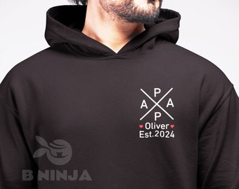 Regalo personalizzato per la festa del papà, felpa personalizzata per papà, felpa per papà, felpa per papà, felpa personalizzata per papà, maglione personalizzato per papà, neo papà