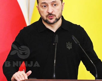 Zelensky long sleeve shirt,trending now,popular now,zelensky embroidered long sleeve shirt,Ukraine polo shirt,ukraine trident,antitrump
