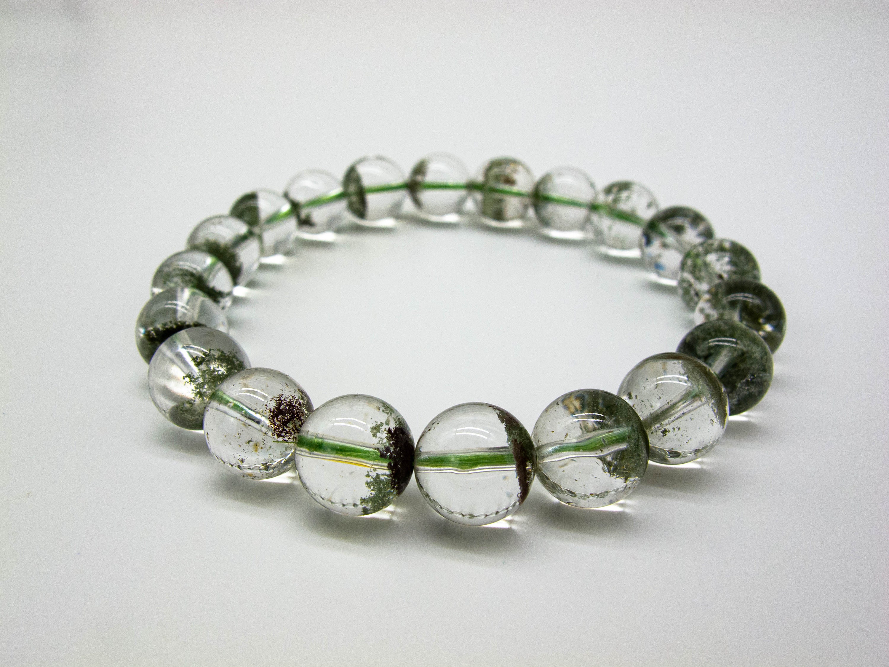 Bracelet Beads Beads for Jewelry Grade AAA+7/8/9/10/11/12/13mm Natural Red Green Phantom Quartz Bracelet Beads. Quartz Beads Bracelet