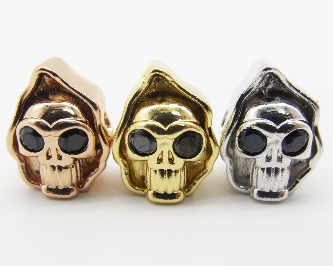 OLYCRAFT 4 Stück 2 Farben Totenkopf Parakord Perle Produktbild-Vorschau 3