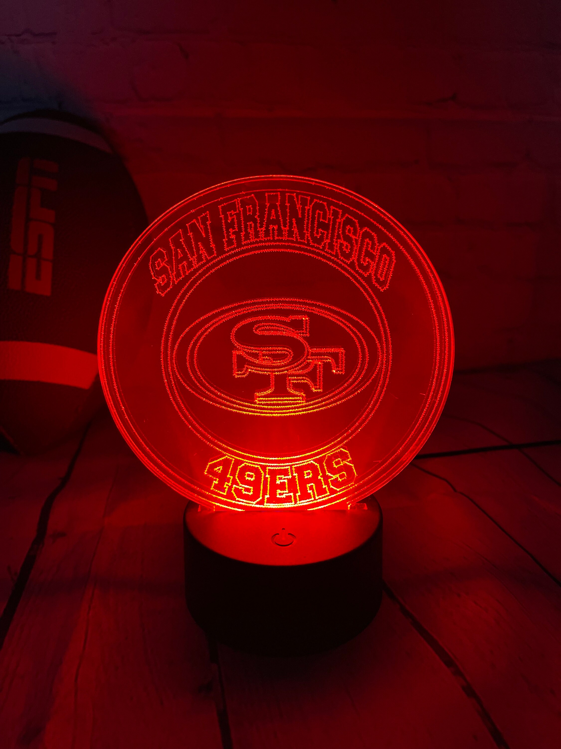 LED DESK CLOCK SAN FRANCISCO 49ERS