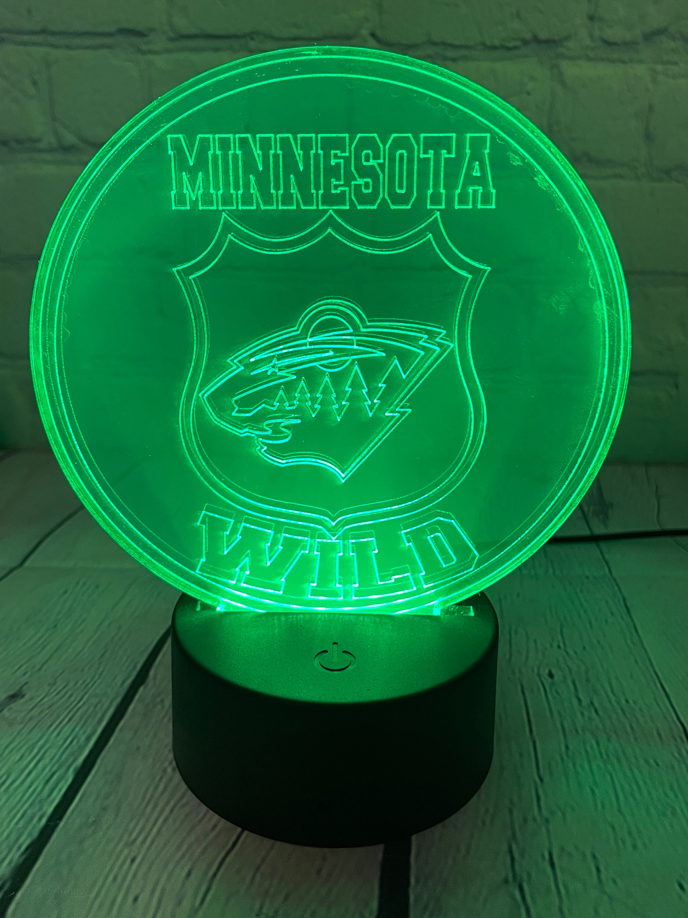 Minnesota Wild Wall Art Minnesota Wild Jersey / Medium / LED Backlight