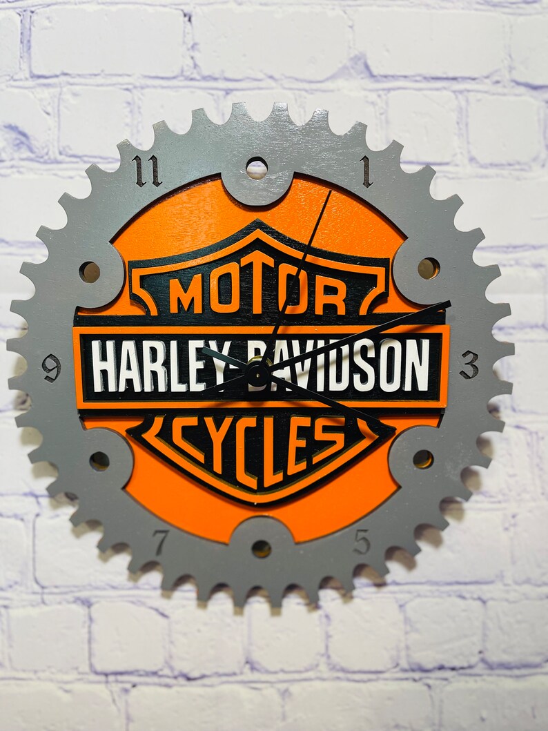 Harley Davidson Wall Clock Harley Motor Cycles Street Bike Etsy