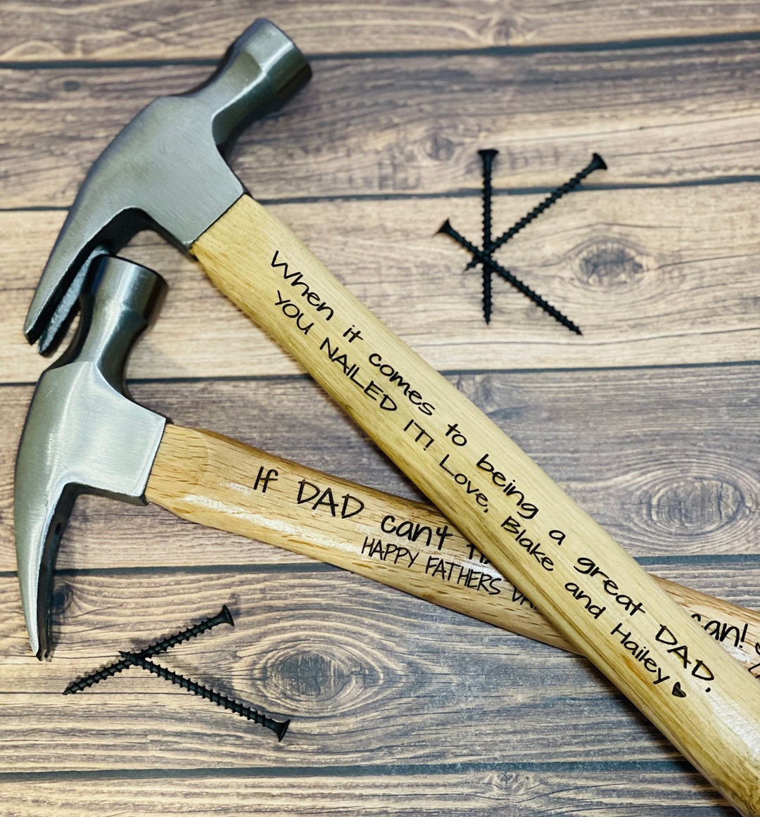 Personalized Hammer for Dad Father's Day Gift for Dad Husband Grandpa