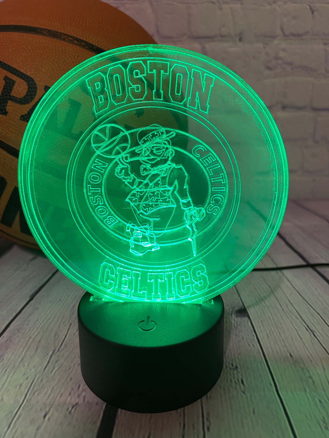 Boston Celtics 3D Lamp Personalized Led Lamp Night Light Man Cave Gift
