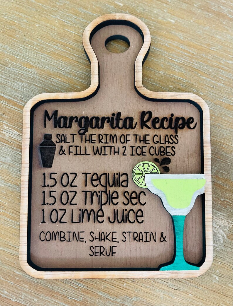Margarita Tier Tray Summer Tiered Tray Decor Margarita Decor Etsy