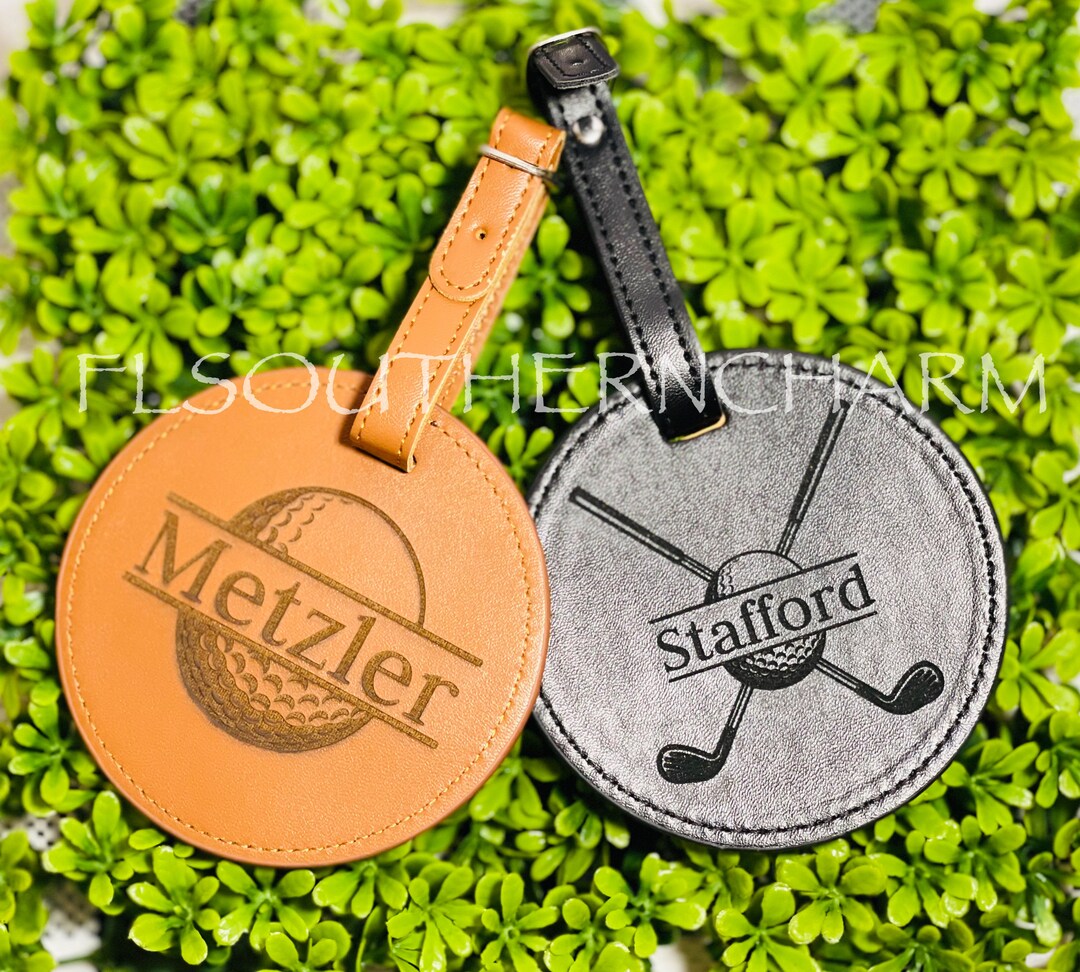 Golf Bag Tag, Golf Bag Tee Holder, Personalized Golf Gifts, Custom Golf Accessories Golf Bag Tee