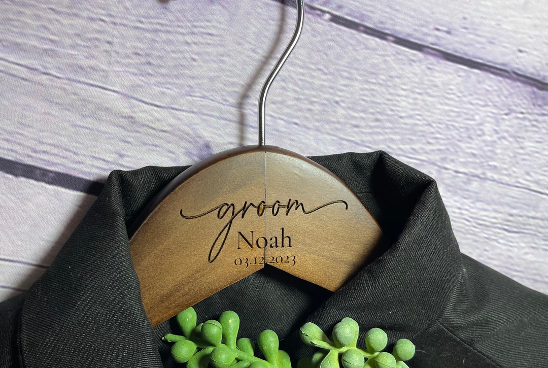 Groom Hanger Personalized Engraved Groom Hangers Wedding Dress Hanger