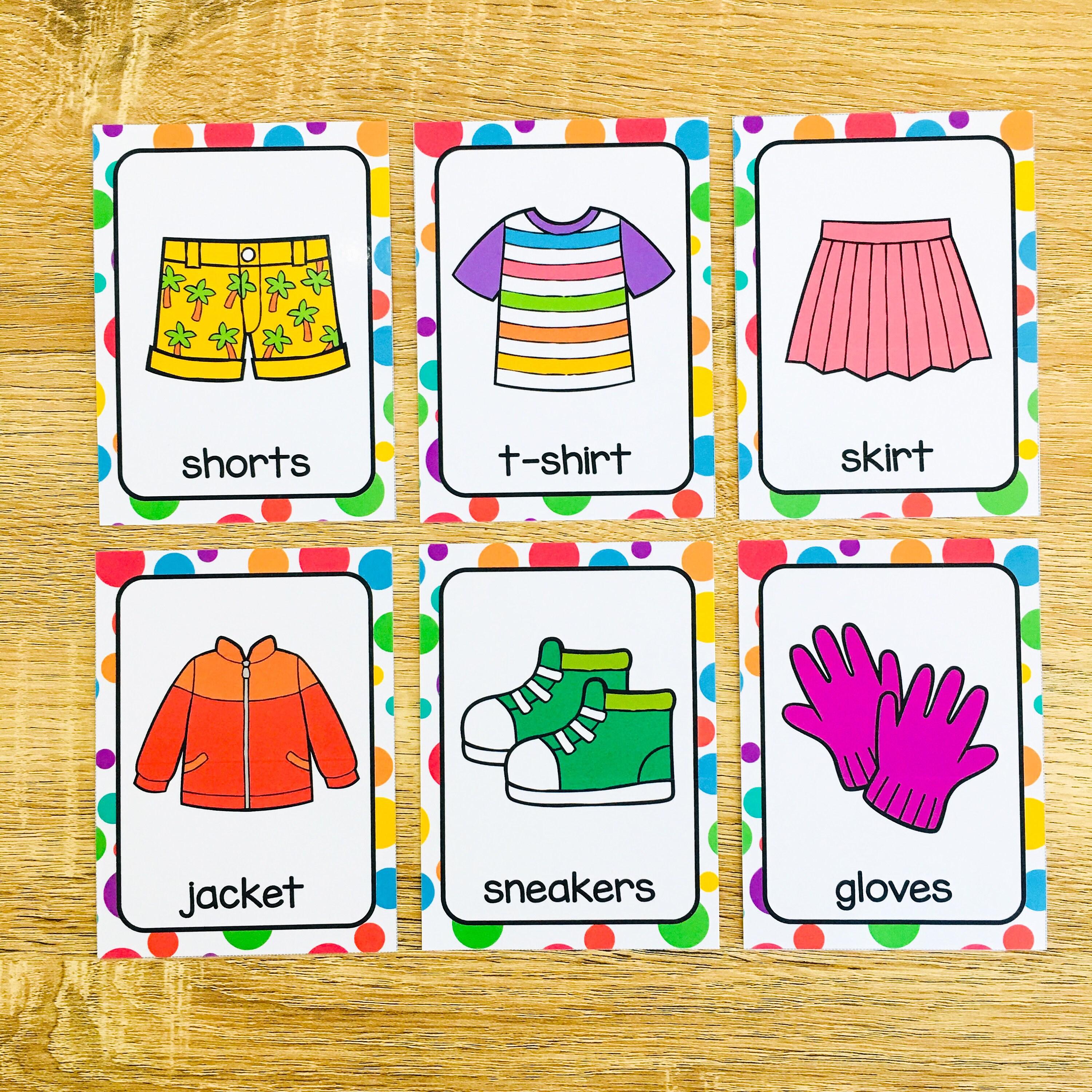 Clothes Flashcards for Kids // Printable Flashcards Great for - Etsy Clothes Flashcards for Kids // Printable Flashcards Great for - Etsy