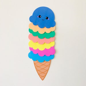 Printable Ice Cream Reward System for Online Teaching - Colorful Ice Cream Reward and Prop for ...