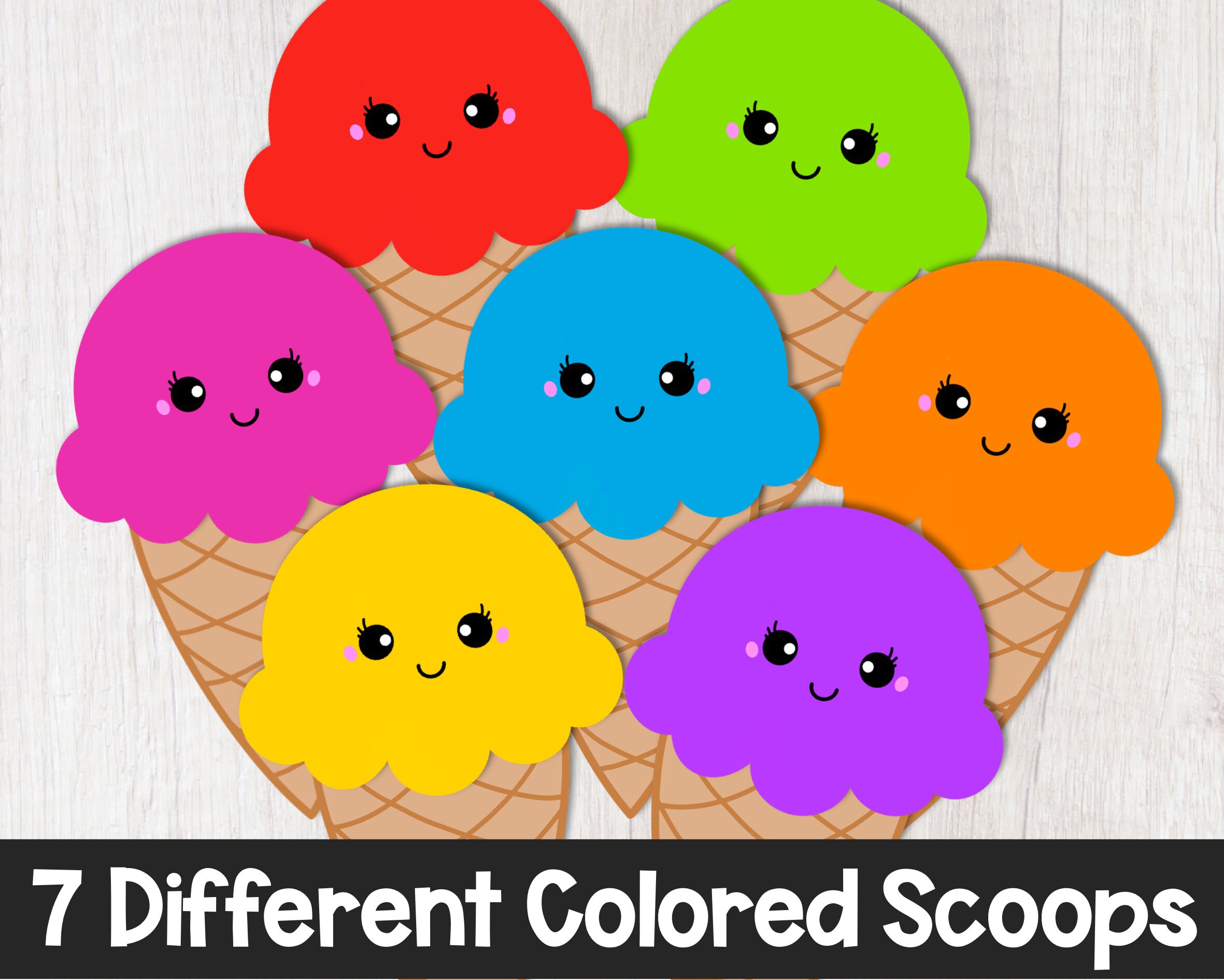 Printable Ice Cream Reward System for Online Teaching - Colorful Ice Cream Reward and Prop for ...
