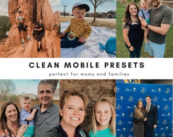 Clean Lightroom Mobile Presets - Mobile Lightroom Presets Instagram Lifestyle Blogger Photo Filter DNG