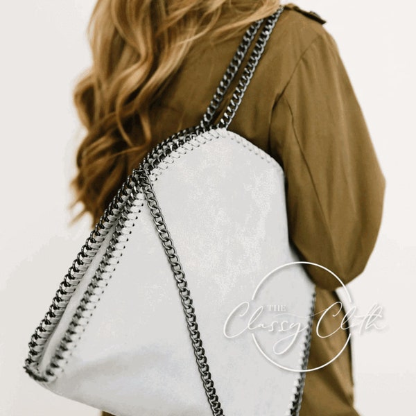 Hobo Shoulder Bag with Metal Chain-Hobo Bag-Chic Hobo Bag-Women's Handbags & Purses-Various Colors