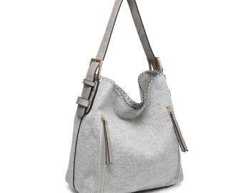 Concealed Carry Canvas Handbag Crossbody Tote-Jen & Co Women's Handbag Tote Purse