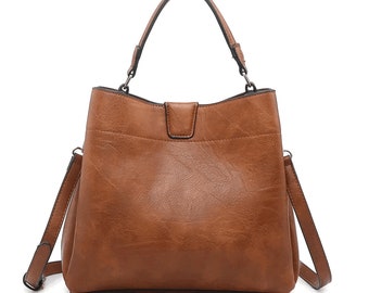 Tati Handbag with Crossbody Strap-Tati Hobo Shoulder Bag-Jen & Co Handbag-Various Colors