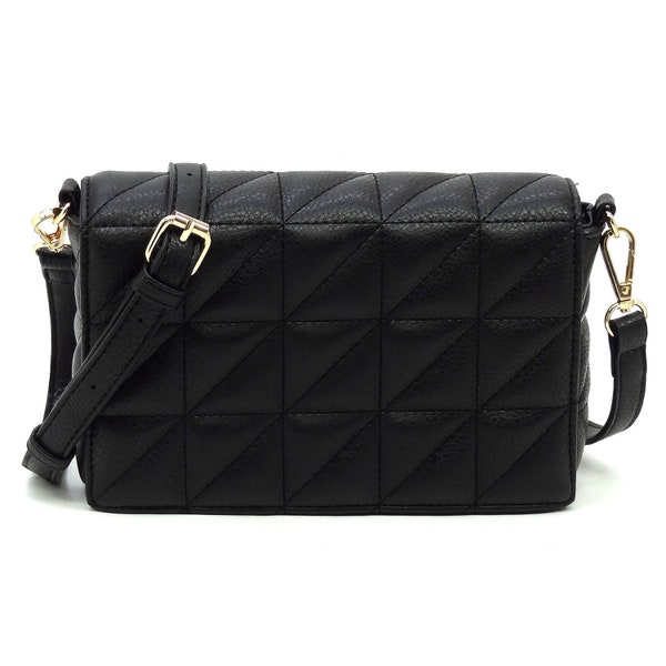 Quilted Oversized Shoulder Bag With Zipper