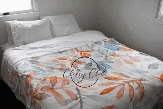Buy Soft Flannel Throw Blanket-watercolor Fall/winter Warm Throw Online in  India - Etsy