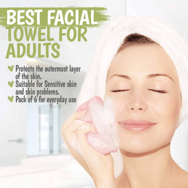 Organic Bamboo Face Towelswashcloths for Sensitive Etsy
