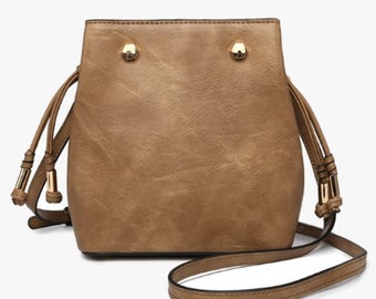 Jen & Co Bucket Bag Crossbody-Bucket Shoulder Bag-Handbags and Purses