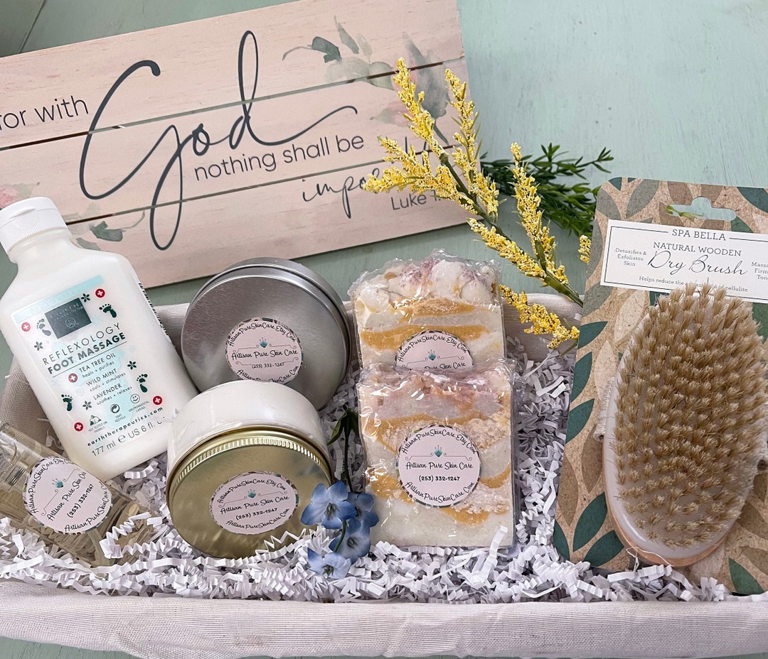 Spa Relaxation Gift Basketpedicure Gift Setluxury Bath & Bodyfoot