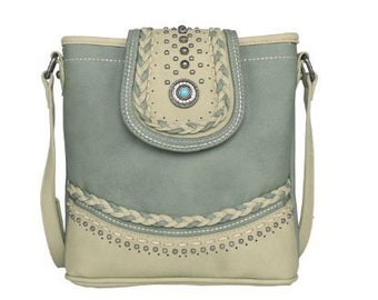 Concealed Carry Leather Crossbody Bag-Montana Leather Handbags-Concealed Carry Purse-Tote-Satchel-Shoulder Bag