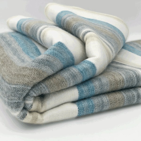 Alpaca Wool Living Room Throw-Soft Warm Luxury Alpaca Wool Blanket-XL