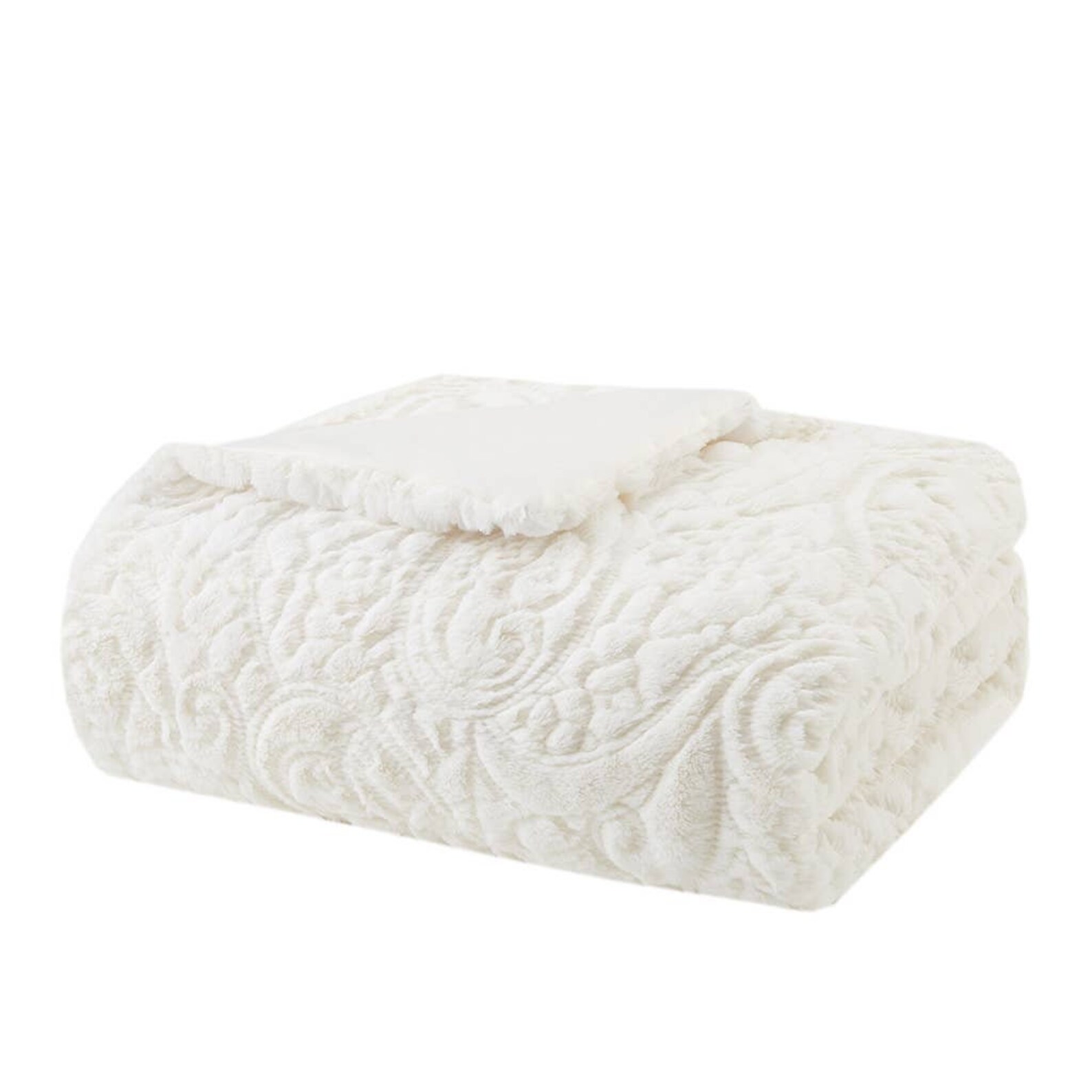 Ivory Bohemian Embroidery Throw Blanketultra Plush Quilted Etsy