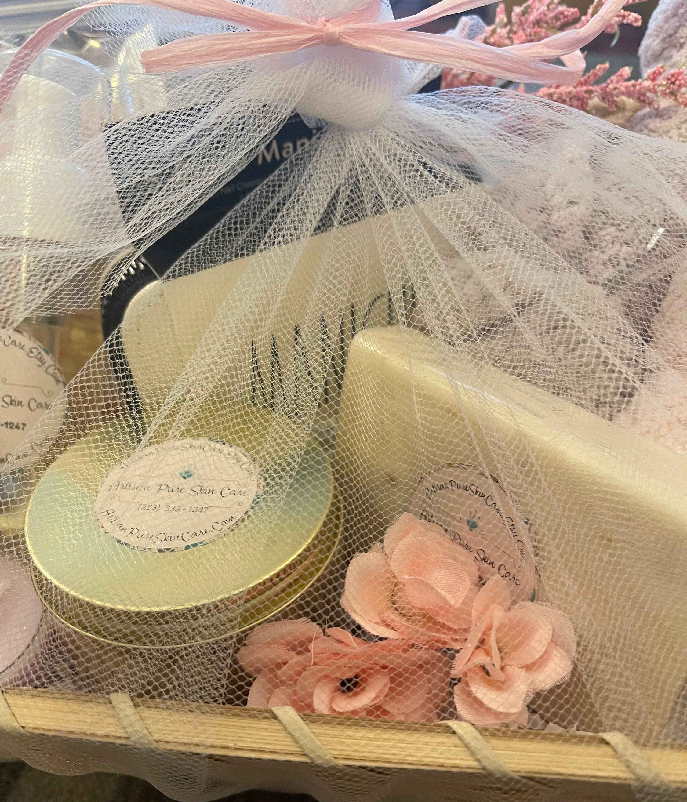 Spa Skincare Gift Basket-bath & Body Shop Gift for Her-manicure  Set-handcrafted Soap-shea Body Butter-facial Scrub-hair Towels-bath Salts 