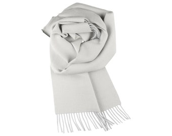 100% Baby Alpaca Scarf - Silver Cloud-Alpaca Shawl-Alpaca Scarves-Women's Accessories-Scarves & Wraps-Luxury Gift for Her-Warm