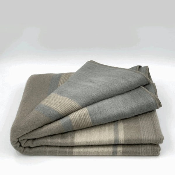 Alpaca Wool Living Room Throw-Soft Warm Luxury Alpaca Wool Blanket-XL