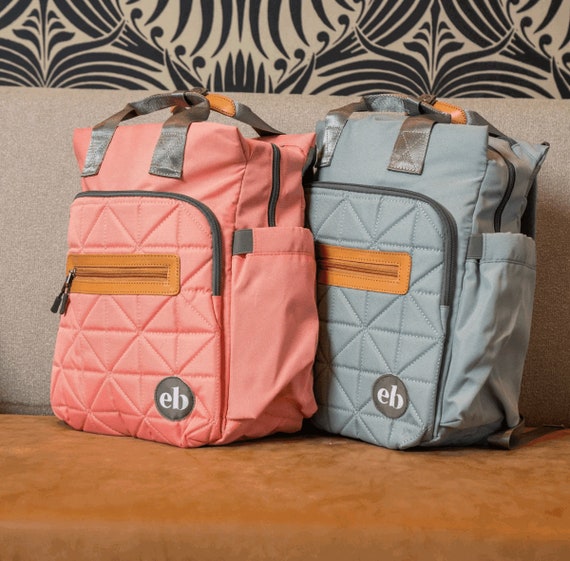 Quilted Diaper Bag Backpack Padded Luxury Diaper Bag-elite 
