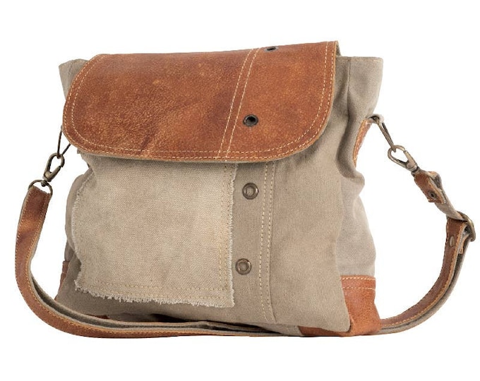 Bohemian Shoulder Bag With Leather Flapboho Shoulder Bagcasual Bag