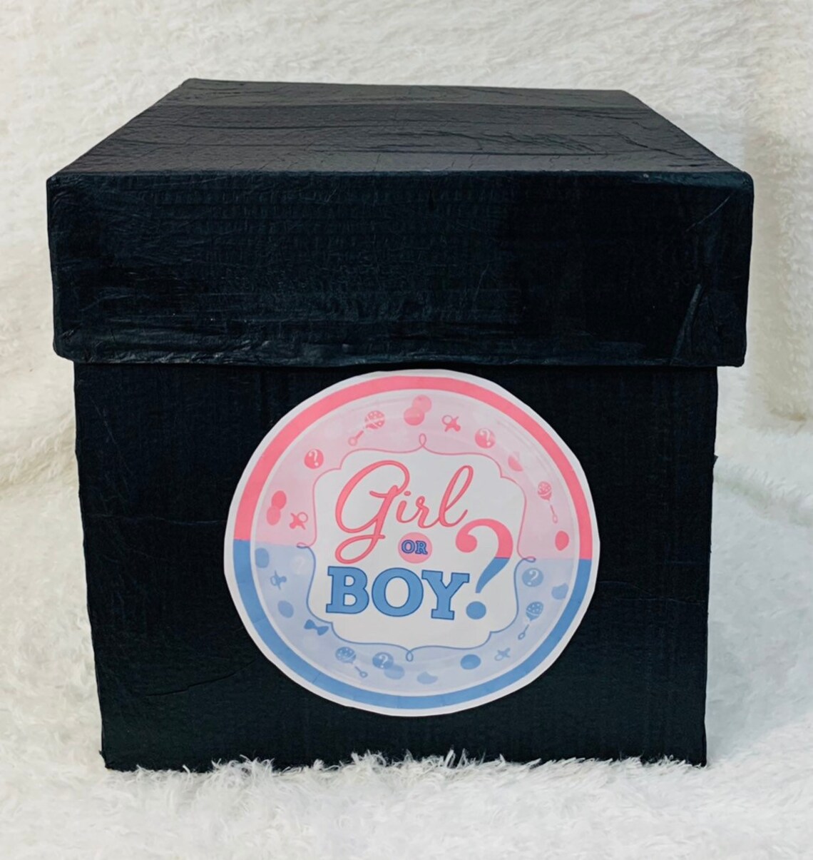 Explosion Box Gender Reveal Surprise Box 1st Birthday Baby Etsy
